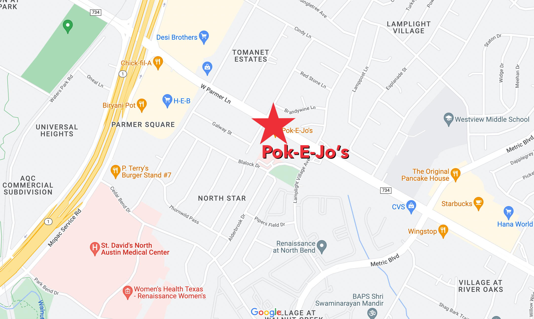 Pok-E-Jo's North map